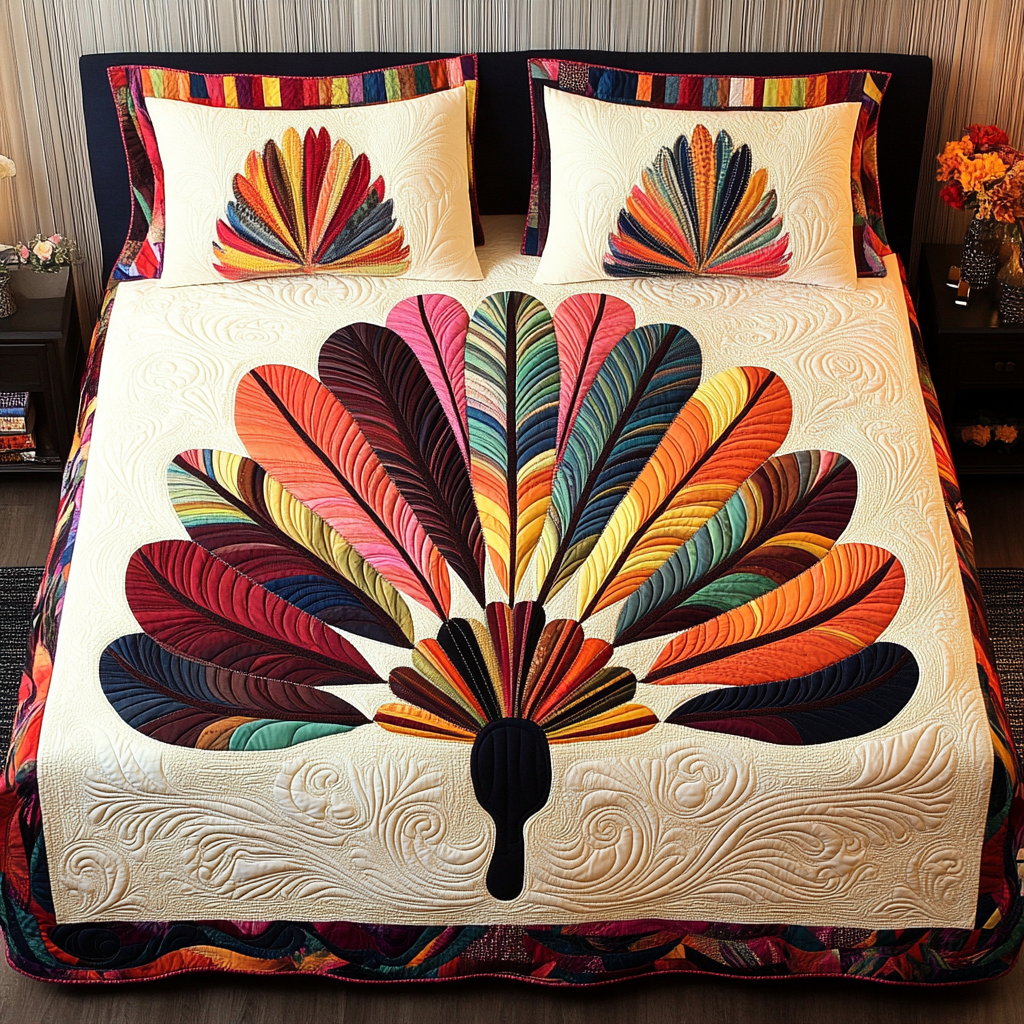 Feather Fan DAI171224183 Quilt Bedding Set