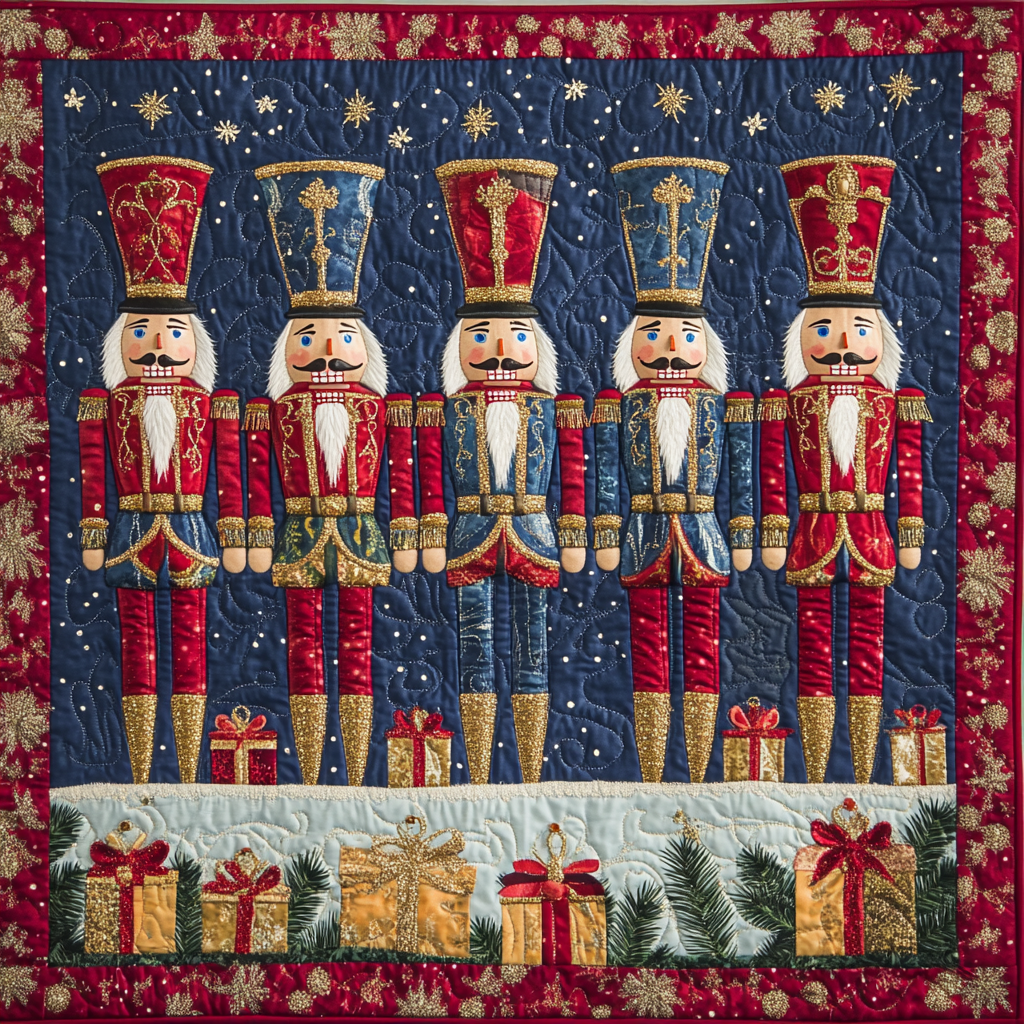 Christmas Nutcracker TAI101224239 Quilt Blanket