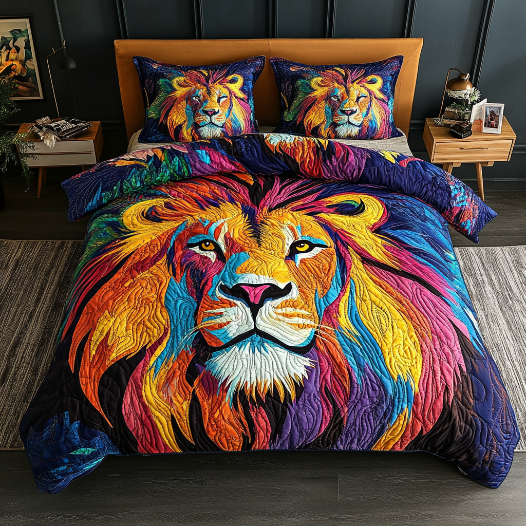 Lion DAI281124166 Quilt Bedding Set