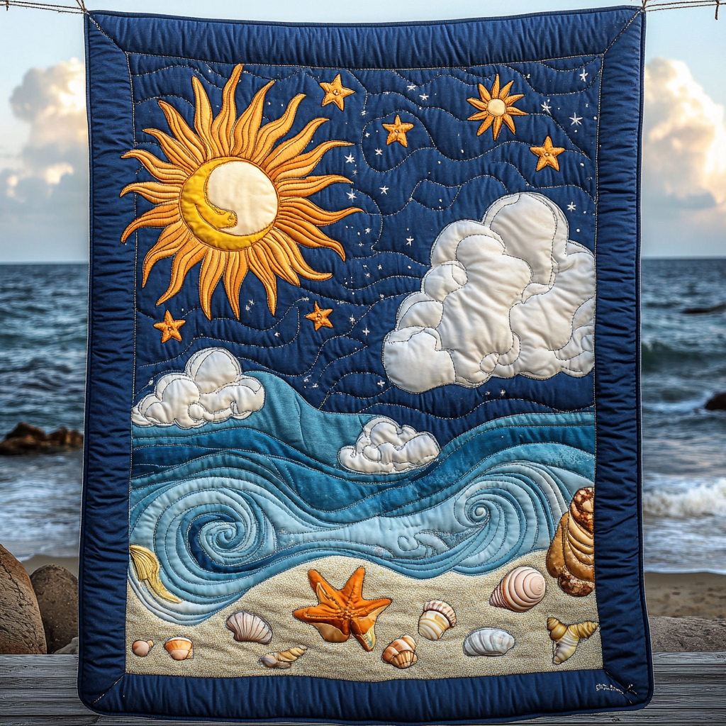 Beach DAI040225143 Quilt Blanket