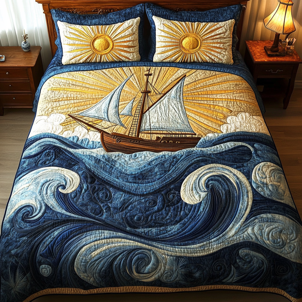 Nautical Ship DAI200125012 Quilt Bedding Set