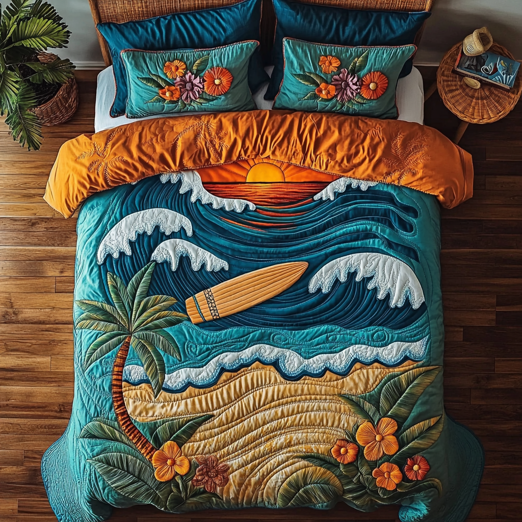 Sunset Beach DAI090125026 Quilt Bedding Set