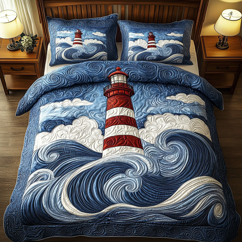 Lighthouse TAI111124087 Quilt Bedding Set