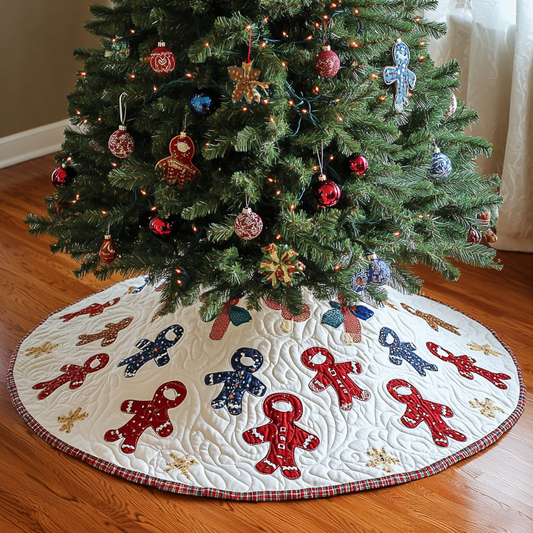 Gingerbread Man DAI040924085 Quilted Tree Skirt