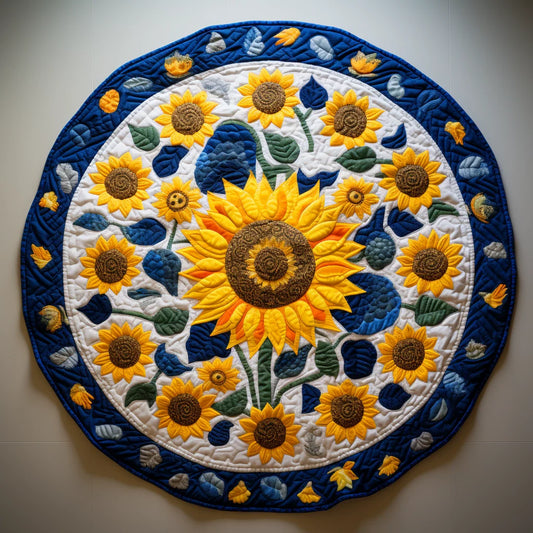 Sunflower TAI221223123 Quilted Round Mat