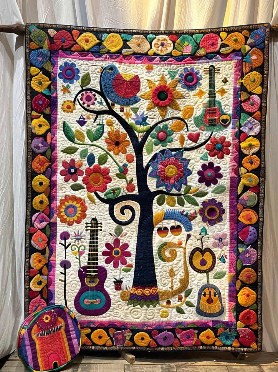 Music Garden TAI240424087 Quilt Blanket