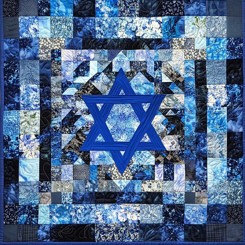 Jewish Star TAI091024130 Quilt Blanket