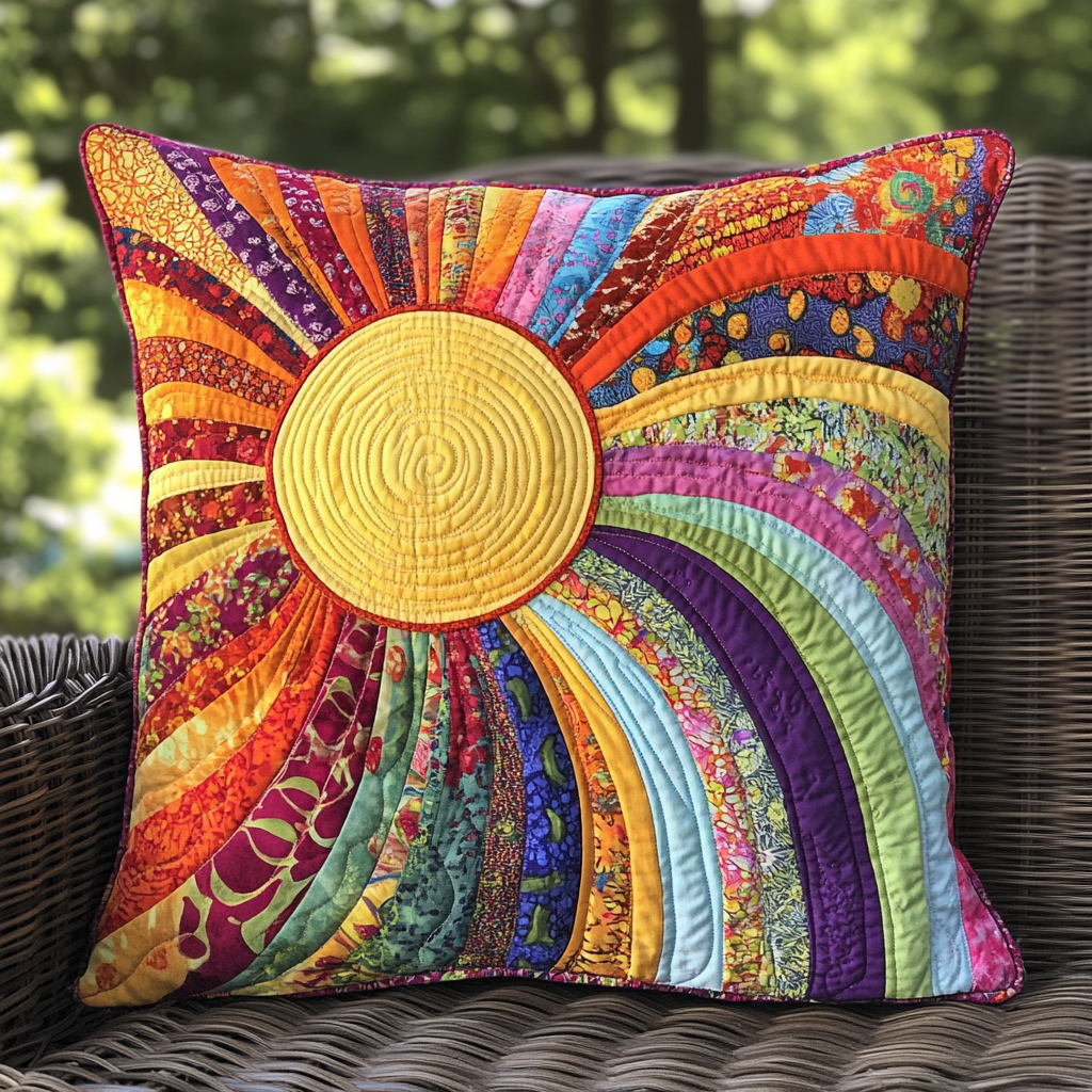 Hippie Sun TAI091024416 Quilted Pillow Case