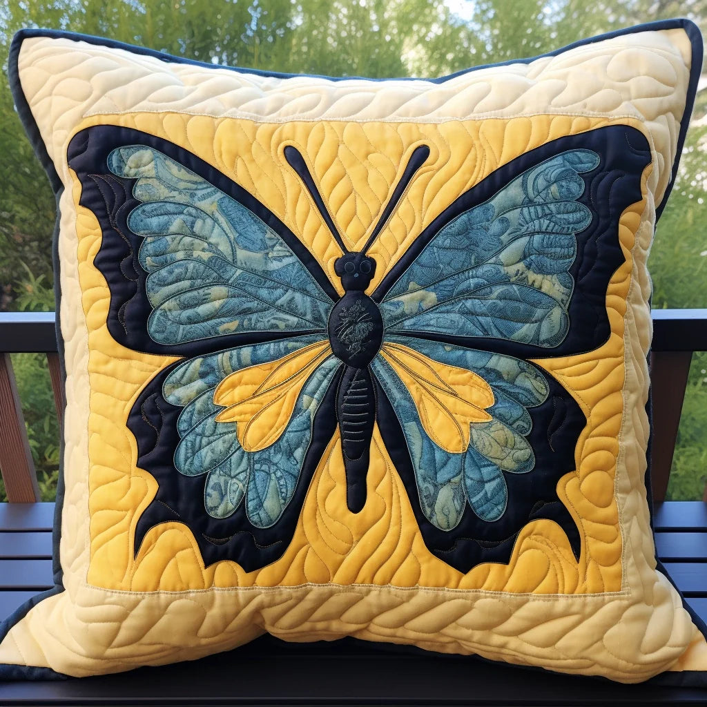 Butterfly TAI020324186 Quilted Pillow Case