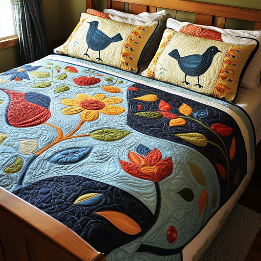 Birds TAI251124138 Quilt Bedding Set