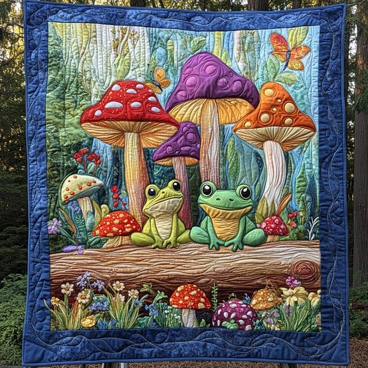 Frog Garden DAI200125220 Quilt Blanket