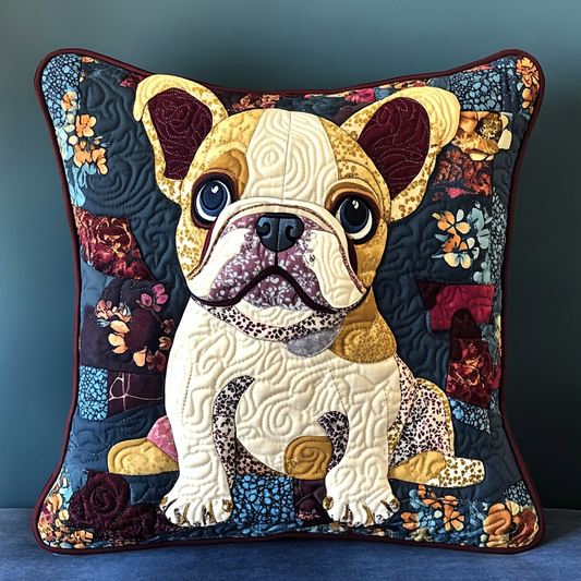 French Bulldog TAI181024548 Quilted Pillow Case