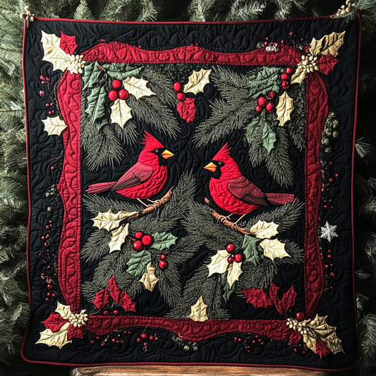 Christmas Cardinal TAI041024420 Quilt Blanket