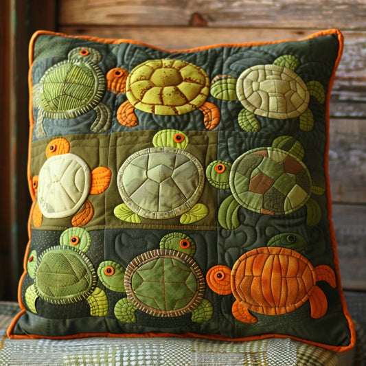 Turtle TAI060324271 Quilted Pillow Case