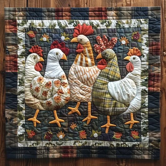 Chicken TAI060324226 Quilted Placemats