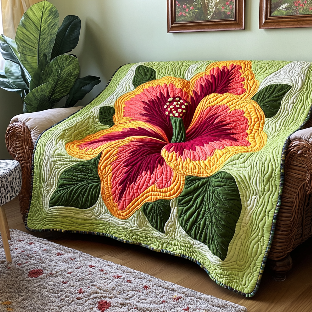 Hibiscus DAI110225006 Quilt Blanket