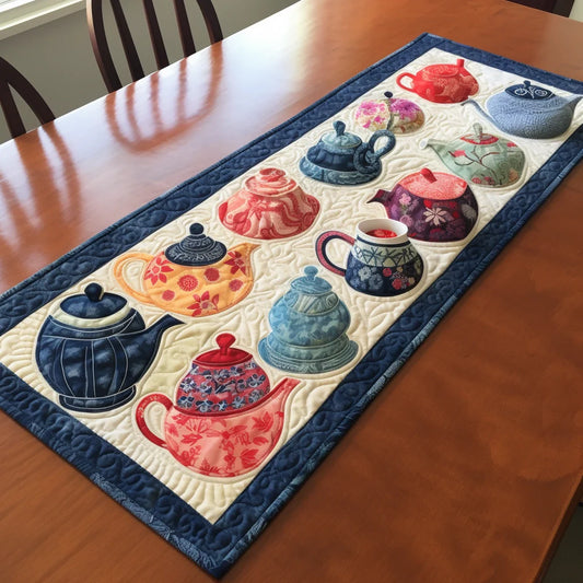 Teapot TAI260224307 Quilted Table Runner