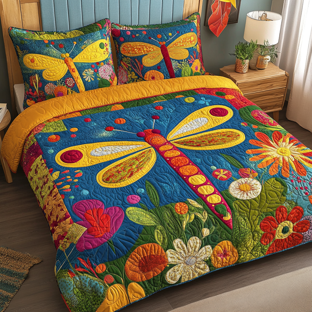 Dragonfly DAI190824313 Quilt Bedding Set