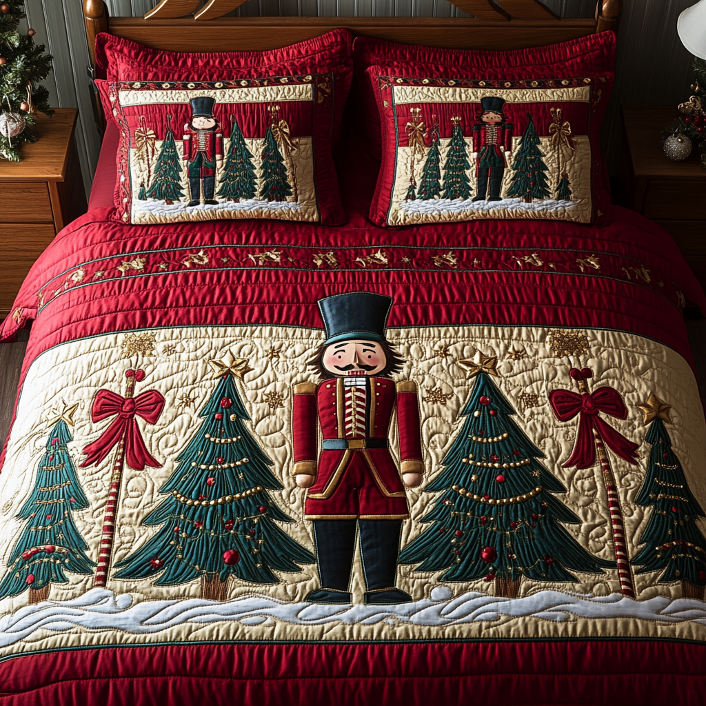 Christmas Nutcracker TAI141124065 Quilt Bedding Set