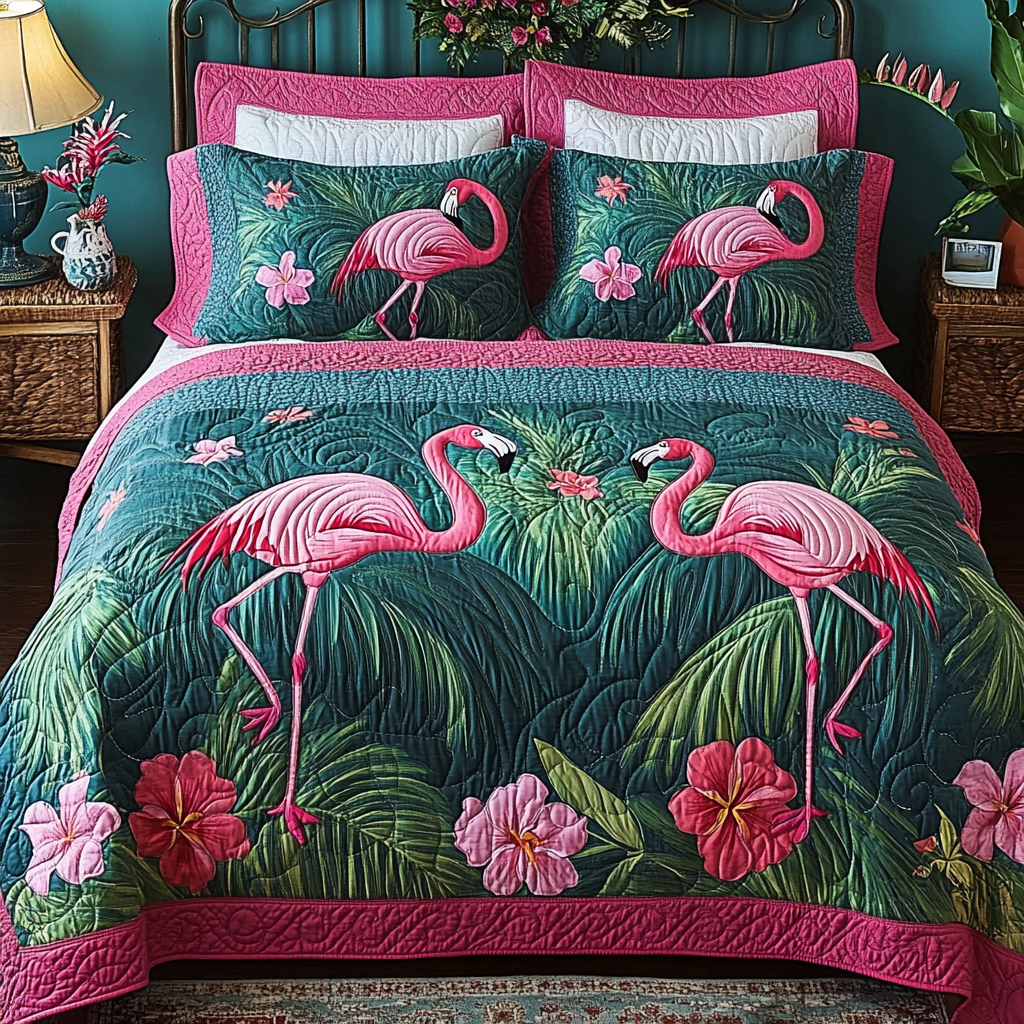 Flamingo TAI101224402 Quilt Bedding Set