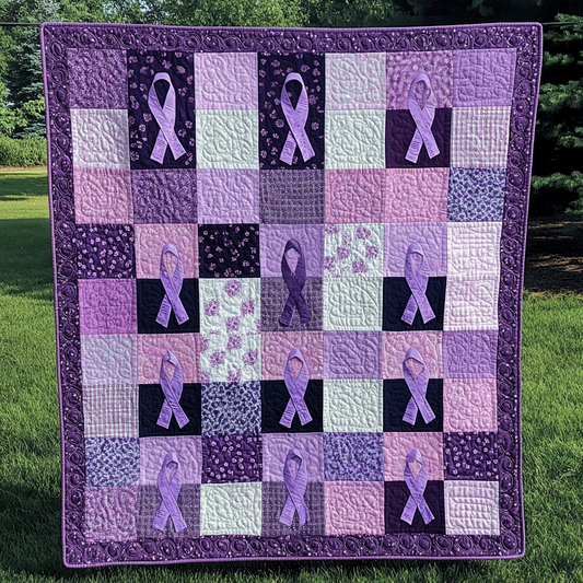 Breast Cancer Ribbon DAI040225026 Quilt Blanket