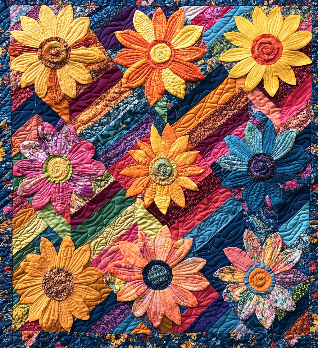 Flower DAI150125044 Quilt Blanket