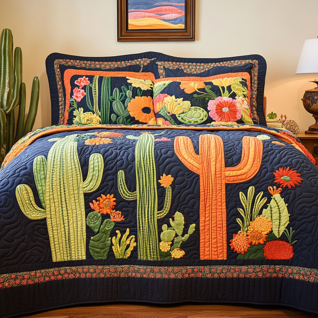 Cactus DAI280824074 Quilt Bedding Set