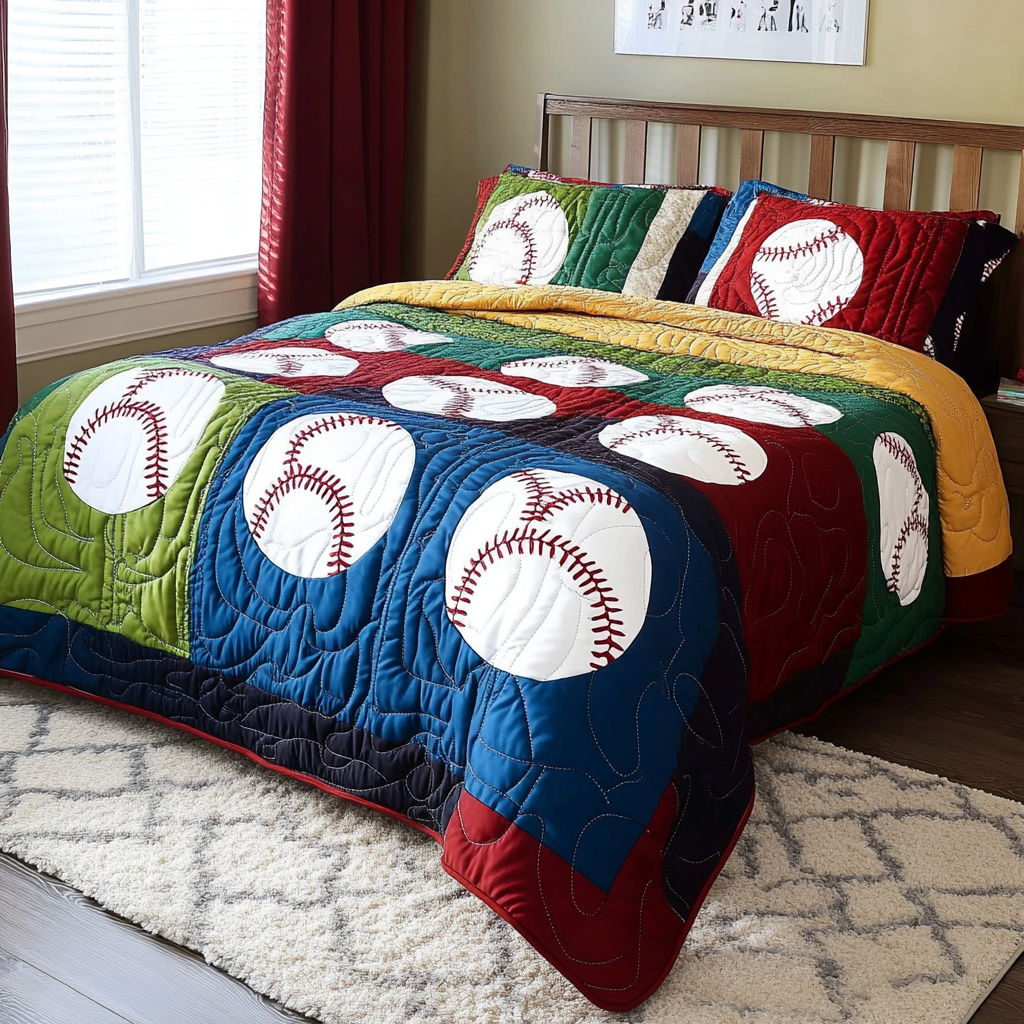 Baseball DAI051224096 Quilt Bedding Set