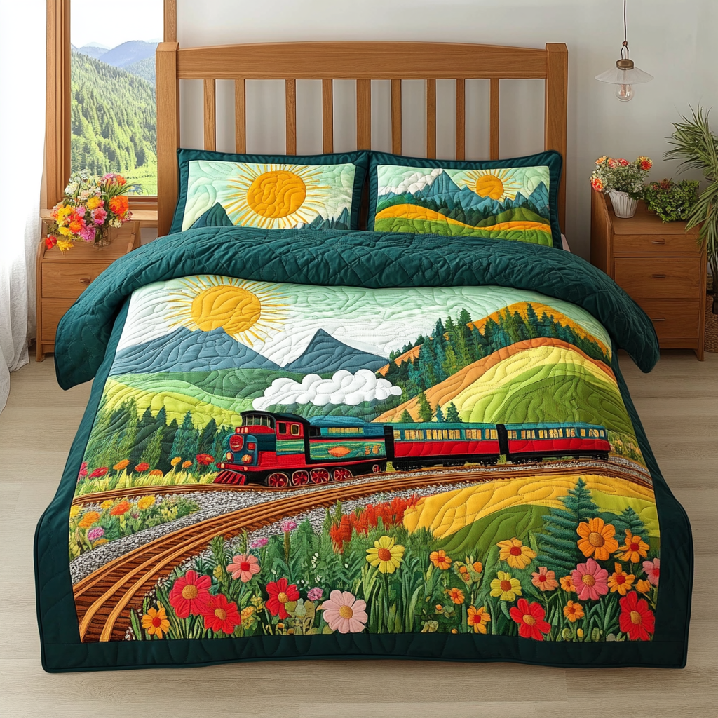Train DAI110225176 Quilt Bedding Set