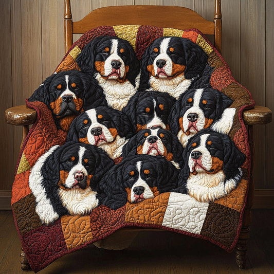 Bernese Mountain Dogs TAI111124242 Quilt Blanket