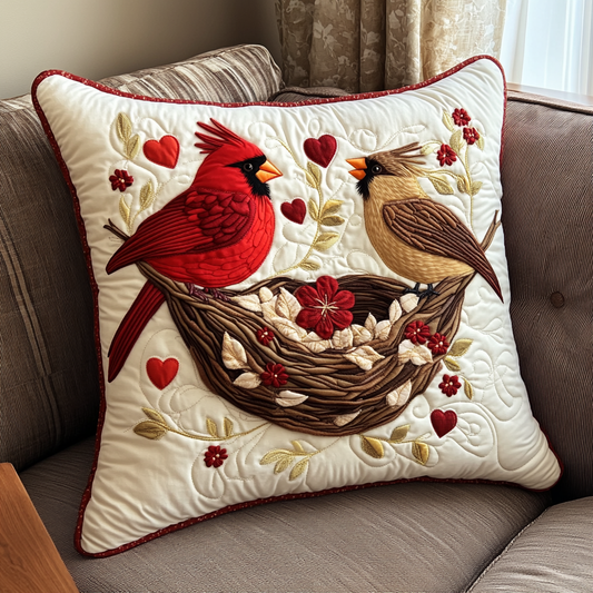 Cardinal Love DAI040225320 Quilted Pillow Case