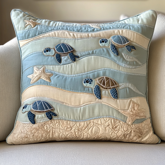 Sea Turtle TAI141124335 Quilted Pillow Case