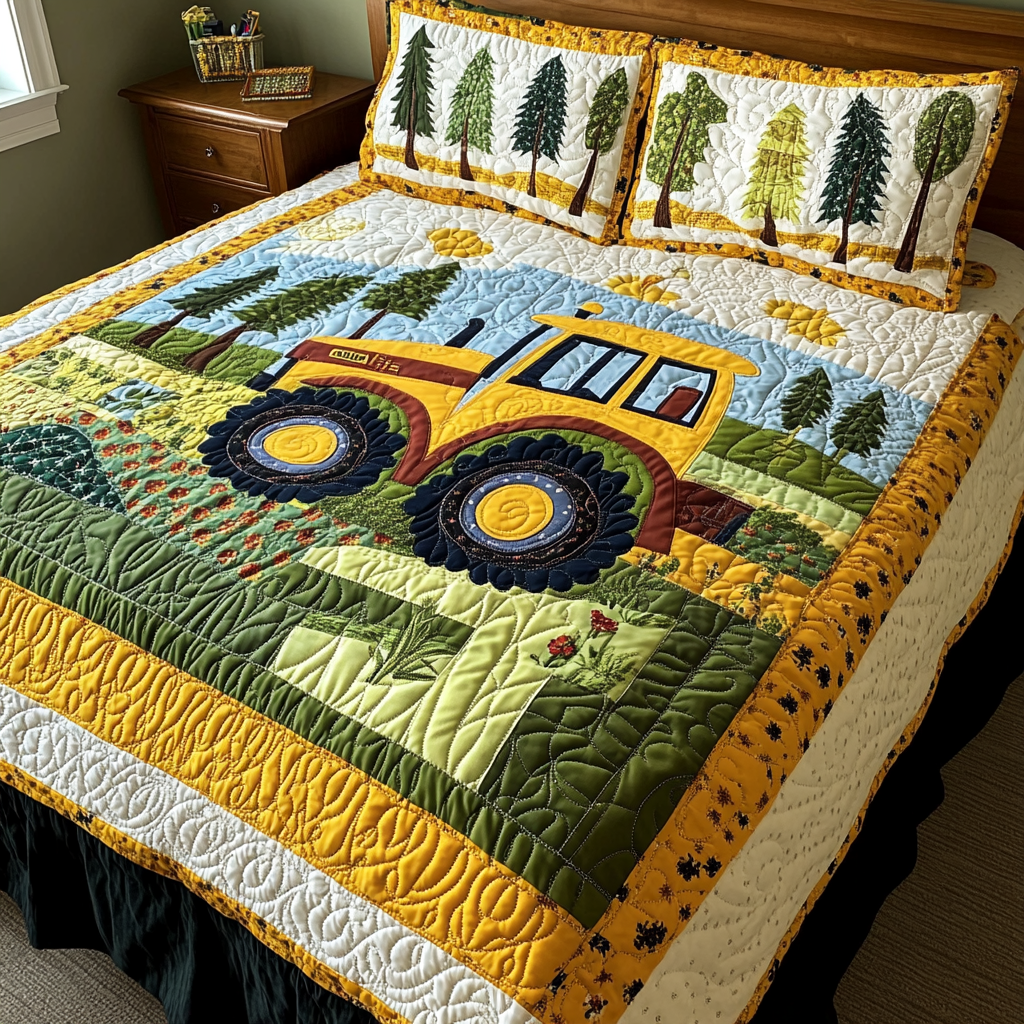 Farm Tractor DAI101224024 Quilt Bedding Set