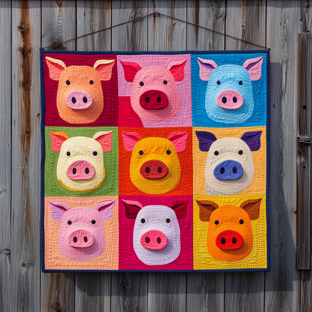 Pig DAI221024080 Quilt Blanket