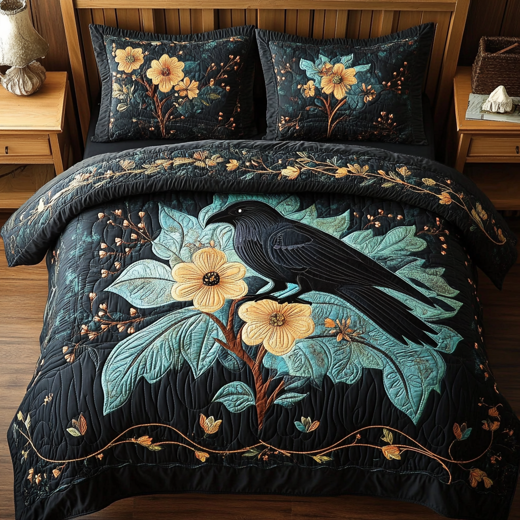 Raven DAI040225249 Quilt Bedding Set