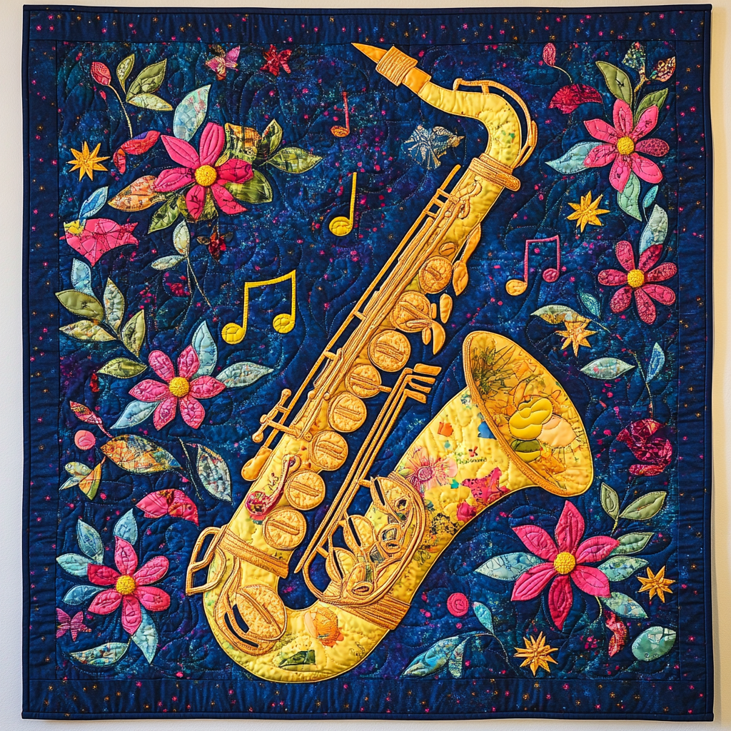 Saxophone DAI110225078 Quilt Blanket