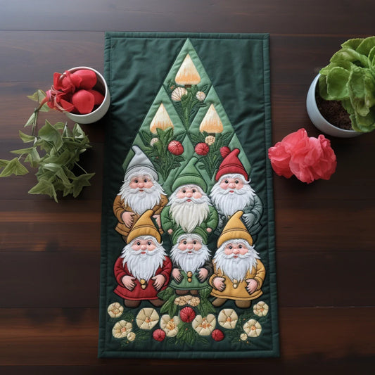 Gnome TAI280224077 Quilted Table Runner