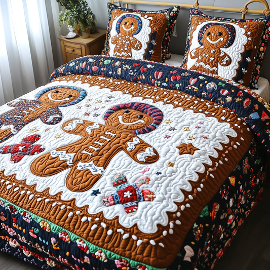 Gingerbread Men DAI190824260 Quilt Bedding Set