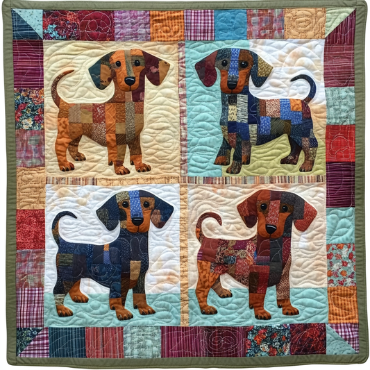 Dachshund DAI190824218 Quilted Placemats