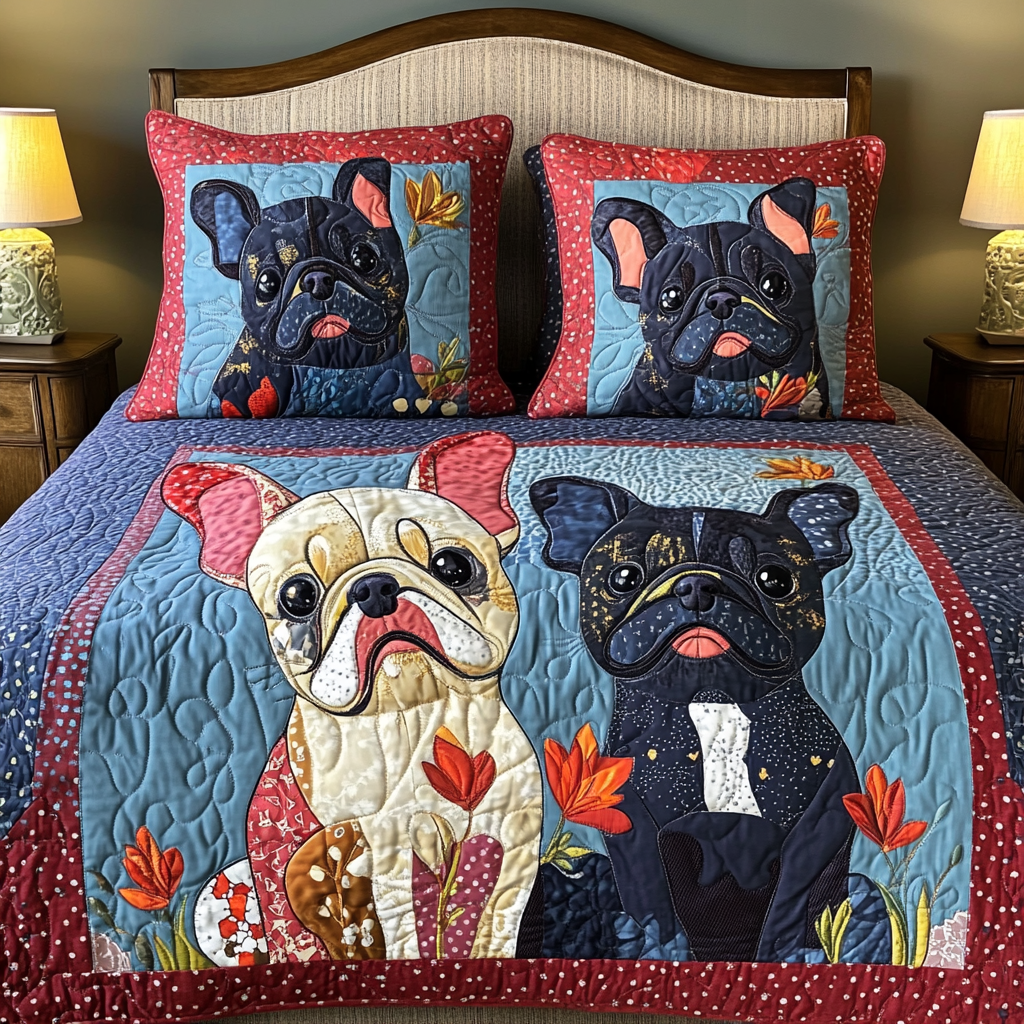 French Bulldog DAI190824280 Quilt Bedding Set