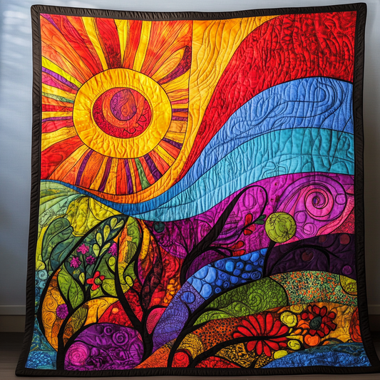 Hippie Sun TAI181024017 Quilt Blanket