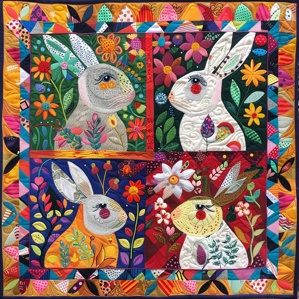 Bunny TAI060324168 Quilted Placemats