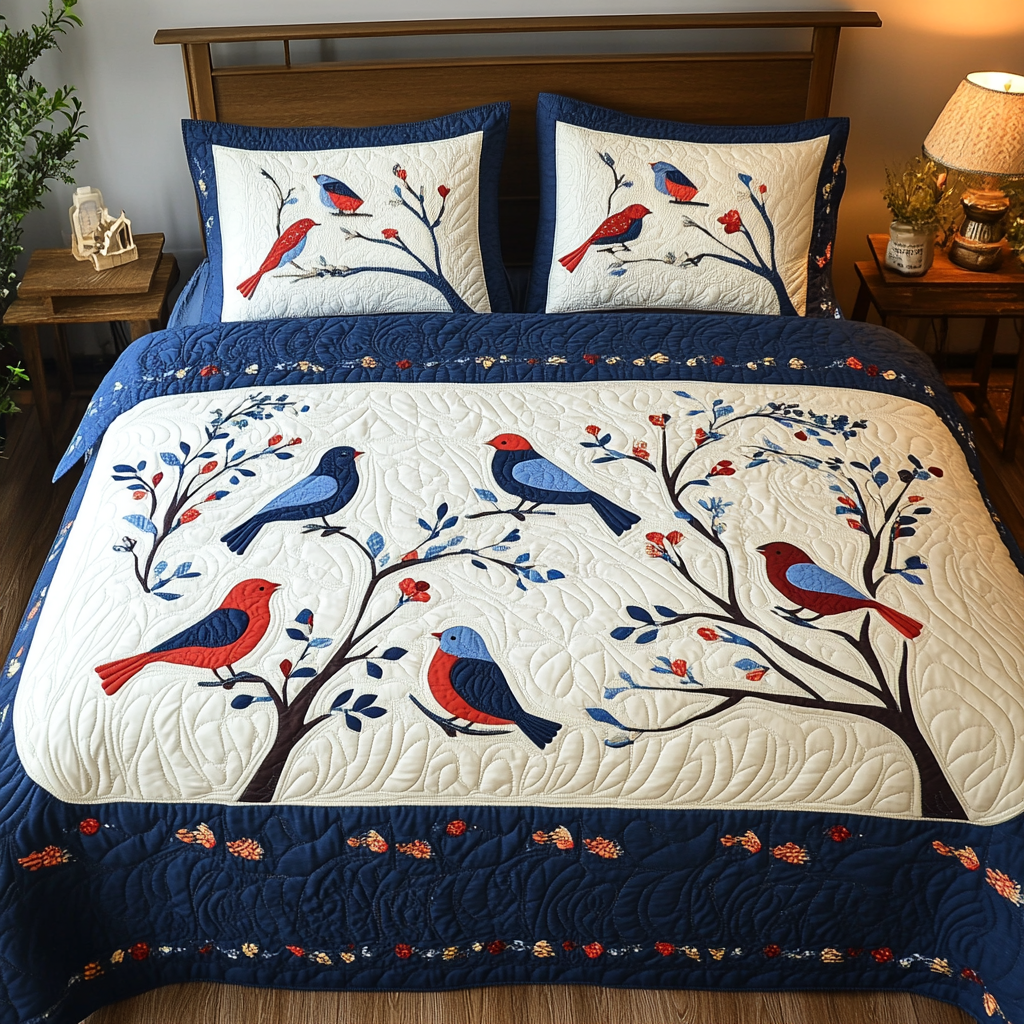 Bird DAI280824062 Quilt Bedding Set