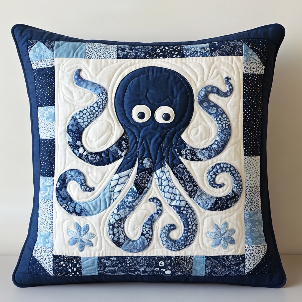 Octopus DAI230924185 Quilted Pillow Case