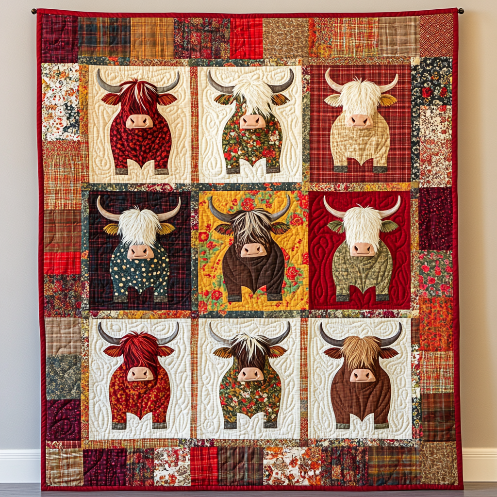 Highland Cow DAI281124043 Quilt Blanket