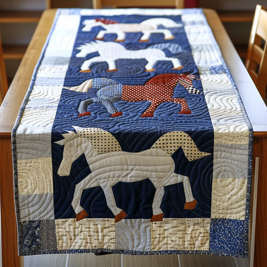 Horse TAI020324037 Quilted Table Runner