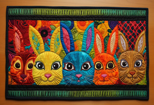 Rabbit TAI020324104 Quilted Placemats