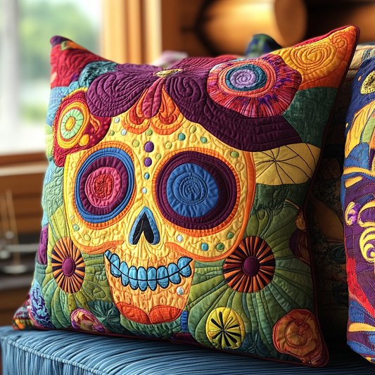 Sugar Skull TAI181024462 Quilted Pillow Case