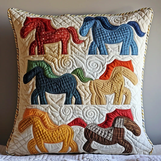 Horse TAI060324277 Quilted Pillow Case