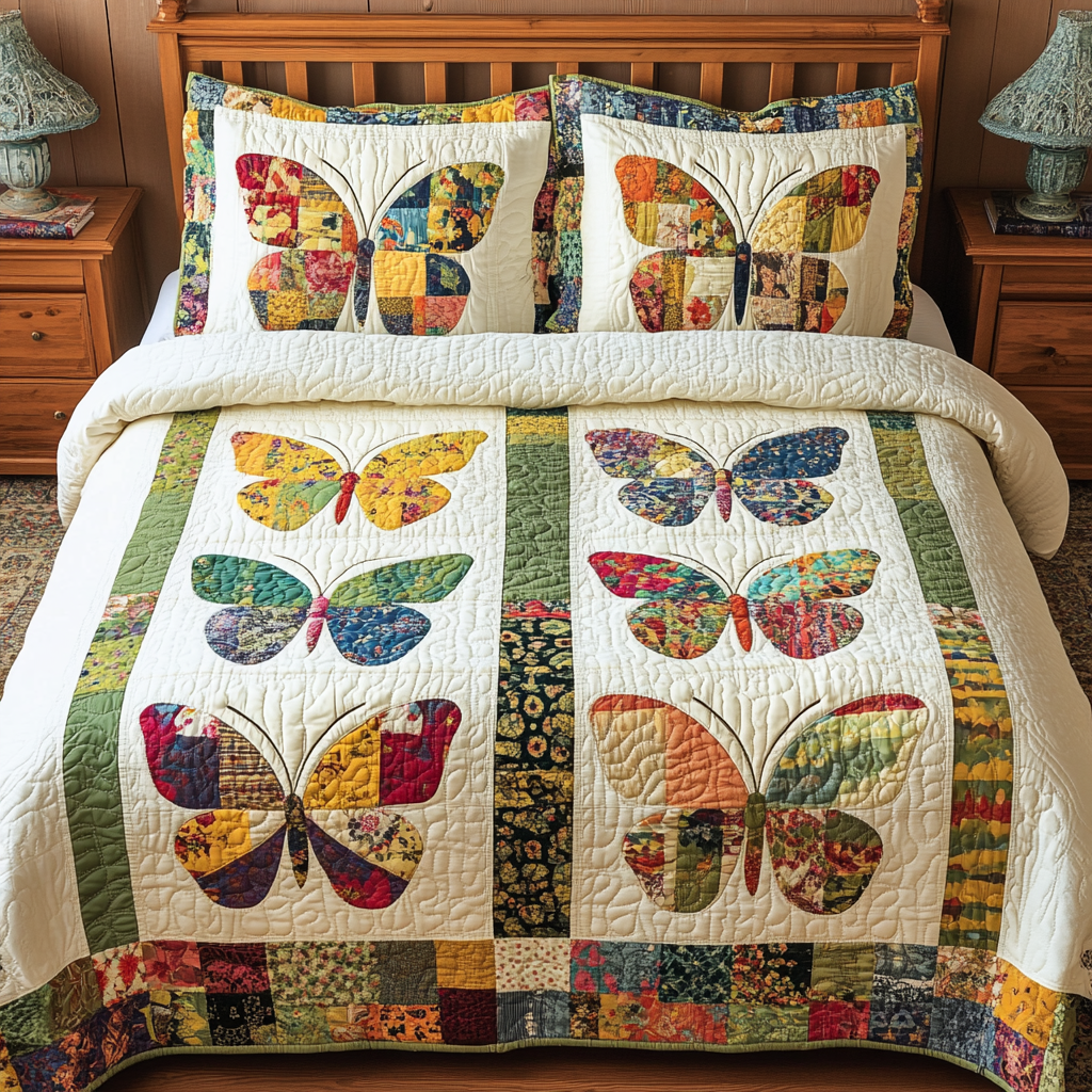 Butterfly DAI280824190 Quilt Bedding Set